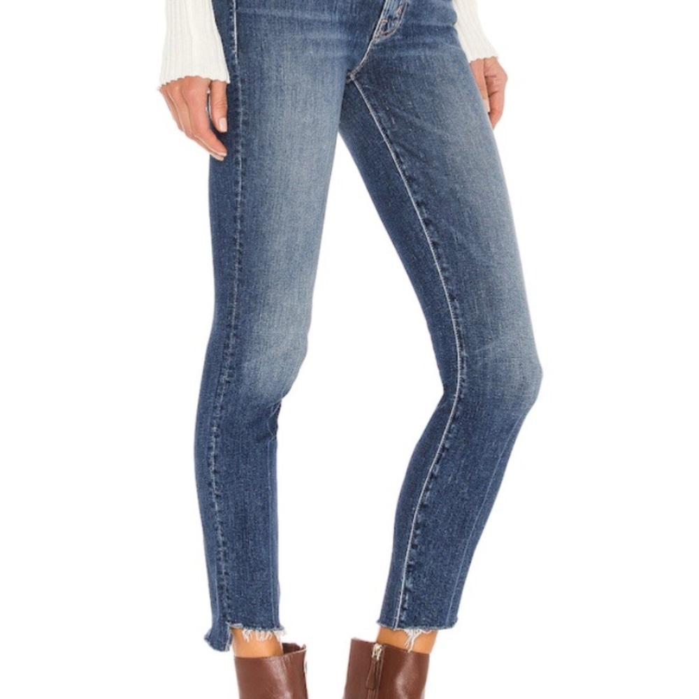 Mother Stunner Zip Ankle Step Fray - sz 29